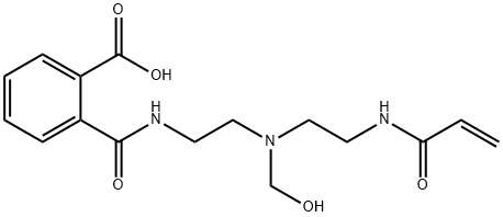 2-[[[2-[(hydroxymethyl)[2-[(1-oxoallyl)amino]ethyl]amino]ethyl]amino]carbonyl]benzoic acid,100063-60-3,结构式
