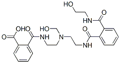 2-[[[2-[[2-[[2-[[(2-hydroxyethyl)amino]carbonyl]benzoyl]amino]ethyl](hydroxymethyl)amino]ethyl]amino]carbonyl]benzoic acid Struktur