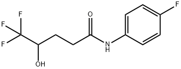 5,5,5-Trifluoro-N-(4-fluorophenyl)-4-hydroxypentanaMide,1000778-77-7,结构式