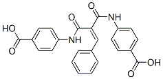 4-[[2-[(4-carboxyphenyl)carbamoyl]-3-phenyl-prop-2-enoyl]amino]benzoic acid,100093-39-8,结构式