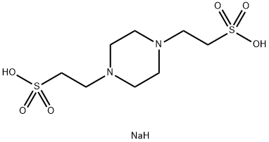 哌嗪-1,4-二乙磺酸单钠盐, 10010-67-0, 结构式