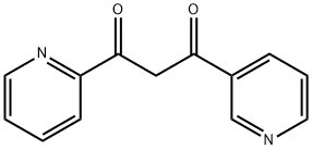 1-(2-pyridinyl)-3-(3-pyridinyl)-1,3-propanedione 化学構造式