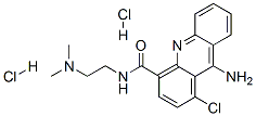 9-Amino-1-chloro-N-(2-(dimethylamino)ethyl)-4-acridinecarboxamide dihy drochloride 化学構造式