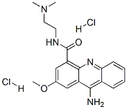 9-Amino-N-(2-(dimethylamino)ethyl)-2-methoxy-4-acridinecarboxamide dih ydrochloride Structure