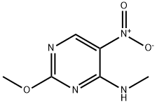 (2-METHOXY-5-NITRO-PYRIMIDIN-4-YL)-METHYL-AMINE, 100114-68-9, 结构式