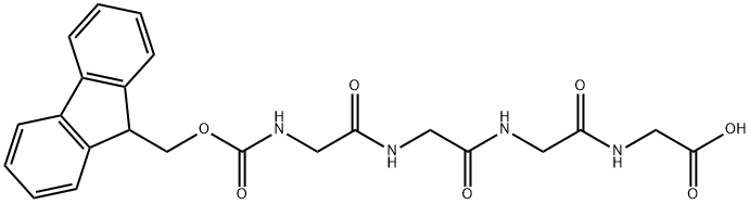 N-[(9H-芴-9-基甲氧基)羰基]甘氨酰甘氨酰甘氨酰甘氨酸,1001202-16-9,结构式
