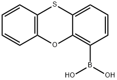 吩恶噻-4-硼酸 结构式