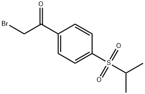 2-BROMO-1-(4-(ISOPROPYLSULFONYL)PHENYL)ETHANONE Struktur