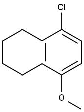 5-CHLORO-8-METHOXY-1,2,3,4-TETRAHYDRONAPHTHALENE 结构式