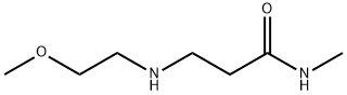 3-[(2-METHOXYETHYL)AMINO]-N-METHYLPROPANAMIDE 化学構造式
