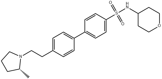 [1,1'-Biphenyl]-4-sulfonaMide, 4'-[2-[(2R)-2-Methyl-1-pyrrolidinyl]ethyl]-N-(tetrahydro-2H-pyran-4-yl)-|