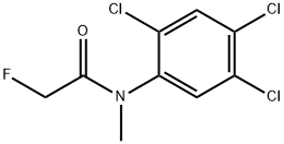 2-Fluoro-N-methyl-2',4',5'-trichloroacetanilide,10015-99-3,结构式