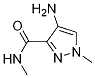 4-AMINO-N,1-DIMETHYL-1H-PYRAZOLE-3-CARBOXAMIDE, 1001500-41-9, 结构式
