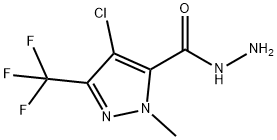 4-氯-1-甲基-3-(三氟甲基)-1H-吡唑-5-碳酰肼 结构式