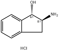 (1S,2S)-2-Amino-2,3-dihydro-1H-inden-1-ol hydrochloride Struktur