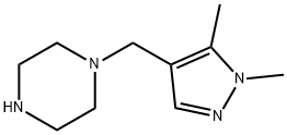 1-[(1,5-dimethyl-1H-pyrazol-4-yl)methyl]piperazine(SALTDATA: FREE) Structure