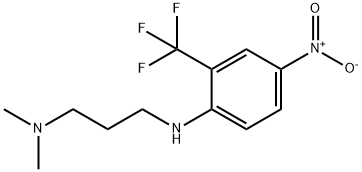 BenzenaMine, N-(3-(diMethylaMino)propyl)-4-nitro-2-(trifluoroMethyl)- 结构式