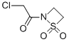 1,2-Thiazetidine, 2-(chloroacetyl)-, 1,1-dioxide (9CI) Struktur