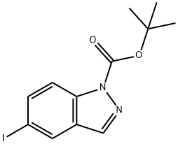tert-butyl 5-iodo-1H-indazole-1-carboxylate Structure