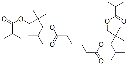 bis[1-isopropyl-2,2-dimethyl-3-(2-methyl-1-oxopropoxy)propyl] adipate Structure