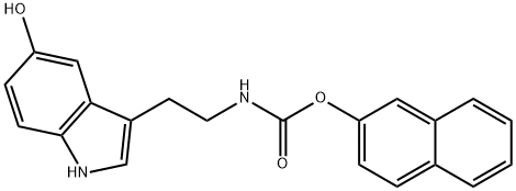 2-naphthalenyl [2-(5-hydroxy-1H-indol-3-yl)ethyl]carbamate Structure