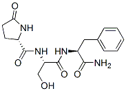 pyroglutamyl-seryl-phenylalanine amide Structure