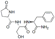 pyroglutamyl-seryl-phenylalanine amide 化学構造式