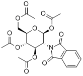 1,3,4,6-四-O-乙酰基-2-脱氧-2-苯二甲酰亚氨基-Β-D-吡喃葡萄糖,10022-13-6,结构式