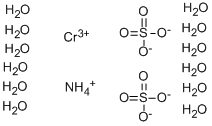 硫酸铬铵十二水酯, 10022-47-6, 结构式