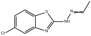 Acetaldehyde, (5-chloro-2-benzothiazolyl)hydrazone (9CI),100220-32-4,结构式