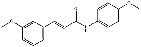 (2E)-3-(3-Methoxyphenyl)-N-(4-methoxyphenyl)-2-propenamide,1002202-35-8,结构式