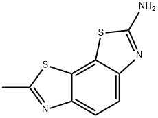 7-甲基-苯并[1,2-D:4,3-D']双噻唑-2-基胺 结构式