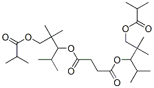bis[1-(isopropyl)-2,2-dimethyl-3-(2-methyl-1-oxopropoxy)propyl] succinate,100231-61-6,结构式