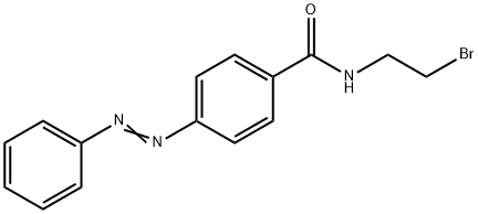 N-(2-ブロモエチル)-p-(フェニルアゾ)ベンズアミド 化学構造式