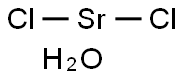 Strontium chloride hexahydrate Struktur