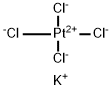 塩化白金(II)酸カリウム 塩化物 化学構造式