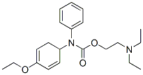 CARBANILIC ACID, p-ETHOXY-N-PHENYL-, 2-DIETHYLAMINOETHYL ESTER, MONOHY DROCHLORID Struktur