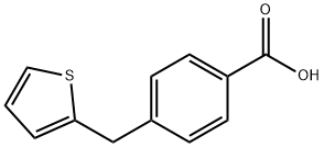 4-(噻吩-2-基甲基)苯甲酸, 1002727-90-3, 结构式