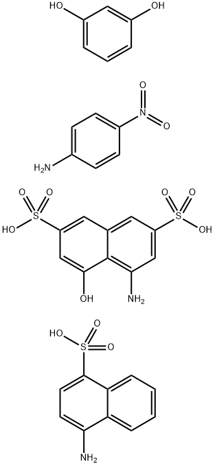 100298-64-4 2,7-Naphthalenedisulfonic acid, 4-amino-5-hydroxy-, diazotized, coupled with diazotized 4-amino-1-naphthalenesulfonic acid, diazotized 4-nitrobenzenamine and resorcinol