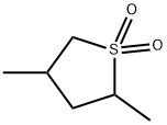 テトラヒドロ-2,4-ジメチルチオフェン1,1-ジオキシド 化学構造式