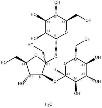 D型松三糖单水合物, 10030-67-8, 结构式