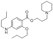 BENZOIC ACID, 2-BUTOXY-4-BUTYLAMINO-, 3-PIPERIDINOPROPYL ESTER 结构式