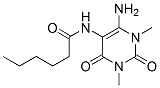 Hexanamide,  N-(6-amino-1,2,3,4-tetrahydro-1,3-dimethyl-2,4-dioxo-5-pyrimidinyl)- Structure