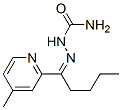 1-(4-Methyl-2-pyridyl)-1-pentanone semicarbazone 化学構造式