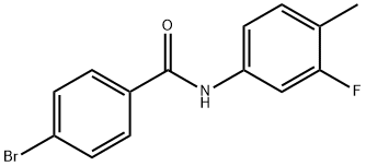 4-bromo-N-(3-fluoro-4-methylphenyl)benzamide Struktur