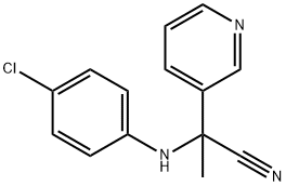 2-(4-chloro-phenylamino)-2-pyridin-3-yl-propionitrile Structure