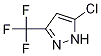 3-三氟甲基-1H-5-氯吡唑 结构式
