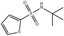 N-tert-ブチル-2-チオフェンスルホンアミド 化学構造式