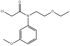 Acetamide, 2-chloro-N-(2-ethoxyethyl)-N-(3-methoxyphenyl)- Structure