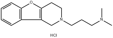 Benzofuro(3,2-c)pyridine, 1,2,3,4-tetrahydro-2-(3-(dimethylamino)propy l)-, dihydrochloride|